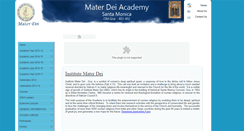 Desktop Screenshot of institutematerdei.com