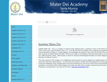 Tablet Screenshot of institutematerdei.com